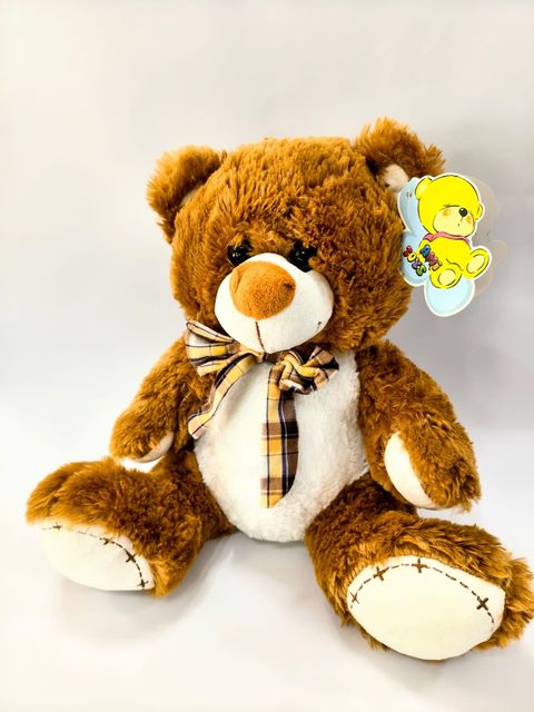 Oso con moño sentado Marrón ( de 60 cm sentado) 