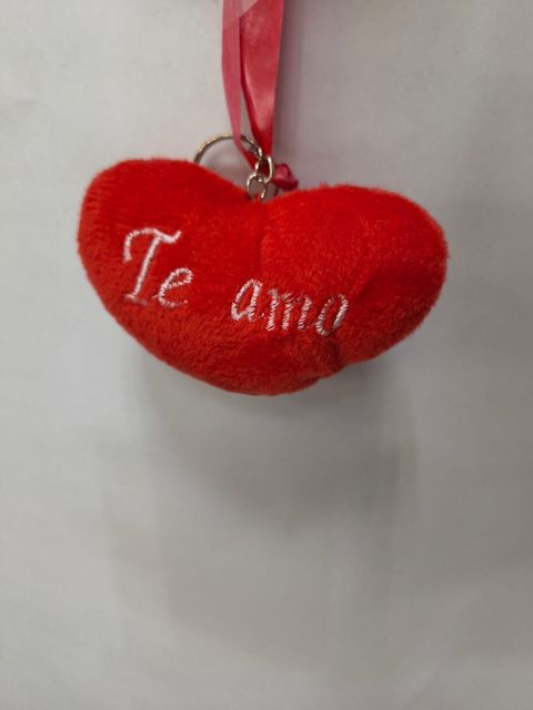 Corazón de Peluche mini llavero  (Te Amo)