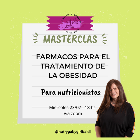 Farmacos para el tratamiento de la obesidad (para nutricionistas) ACCESO INMEDIATO
