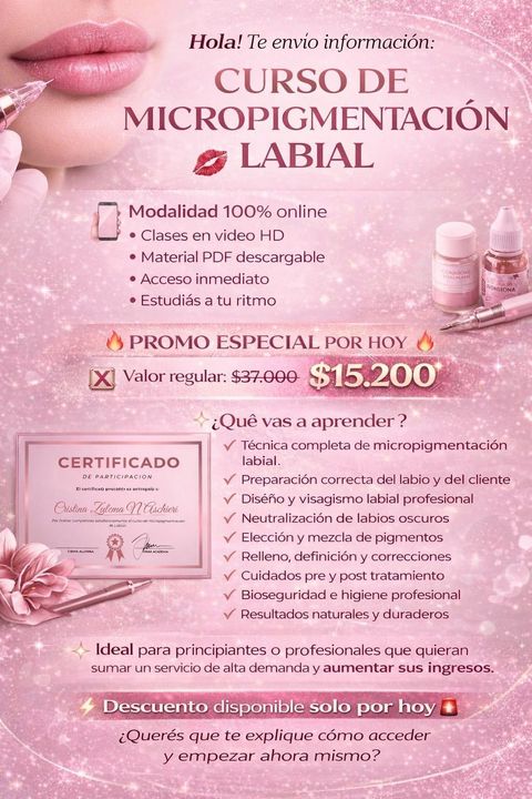 Curso de Micropigmentación Labial 