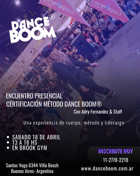 ENCUENTRO PRESENCIAL CERTIFICACIÓN COACH DANCE BOOM®