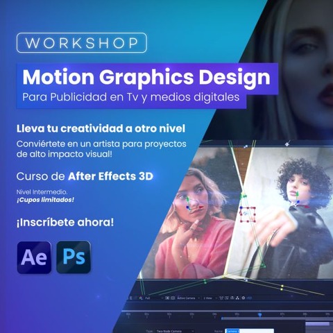 CURSO de AFTER EFFECTS 3D - Motion Graphics AE + PS 