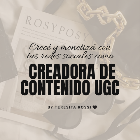GUIA CRECER Y MONETIZAR TUS RRSS COMO CREADORA UGC