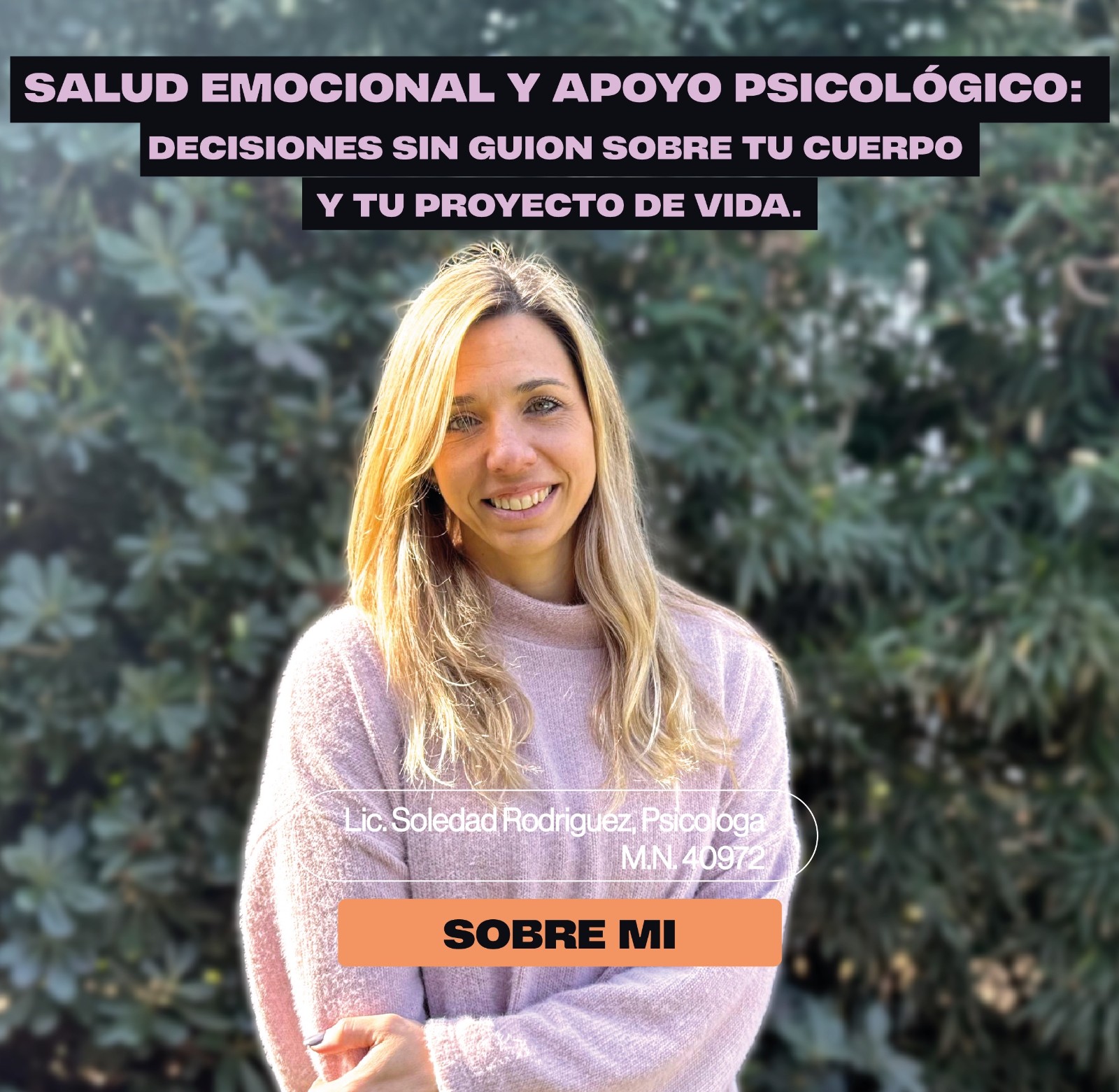 APOYO PSICOLOGICO PARA MUJERES EN TRATAMIENTO REPRODUCTIVO