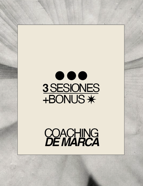 COACHING DE MARCA: 3 SESIONES