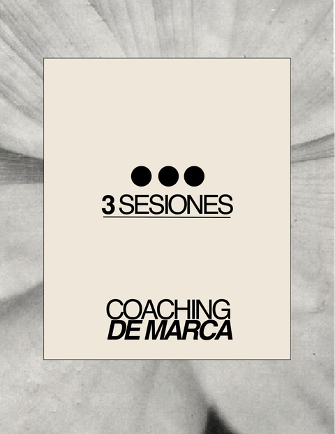 COACHING DE MARCA: 3 sesiones. 
