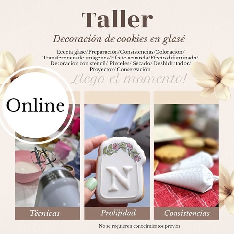 Curso online galletas decoradas en glase 
