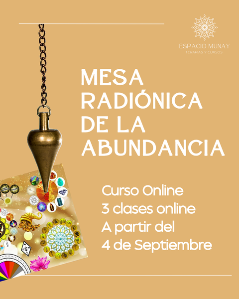 Mesa Radionica Abundancia y prosperidad.