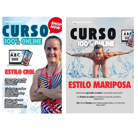 COMBO 15% DE DESCUENTO  X 2 CURSOS ESTILO CROL Y MARIPOSA