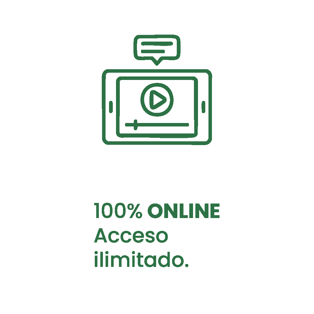 Modalidad online. Ondemand. Acceso para siempre. Con actualizaciones