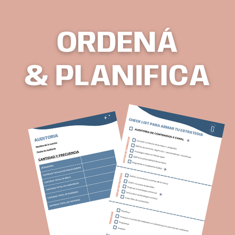 ORGANIZA Y PLANIFICÁ