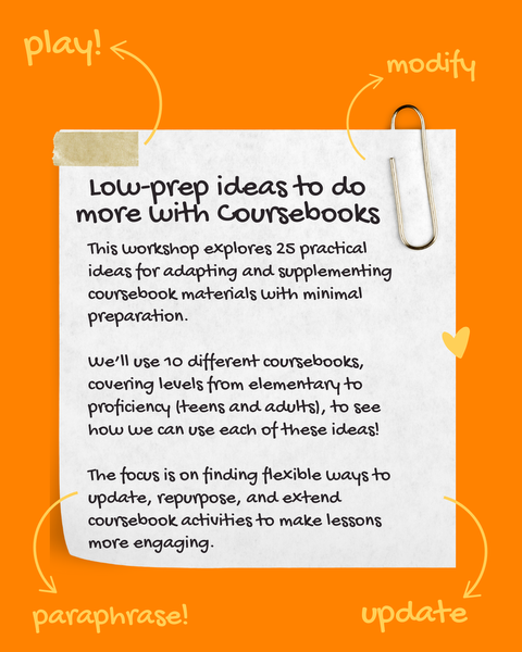Low-prep ideas to do more with Coursebooks (2nd Edition)