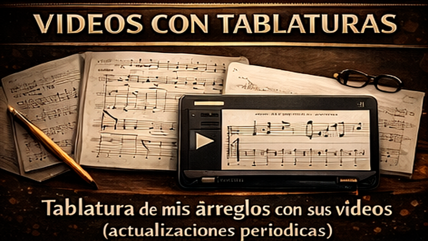 Videos con sus tablaturas 