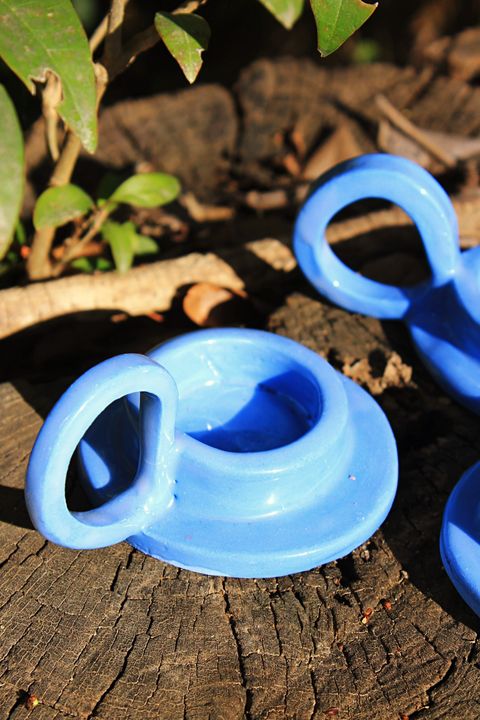 Portavela Azul