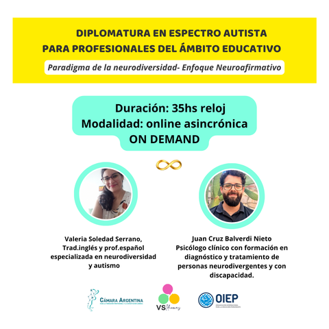  Diplomatura espectro autista para profesionales del ámbito educativo - VS Idiomas.Desde el paradigma de la Neurodiversidad- enfoque neuroafirmativo 
