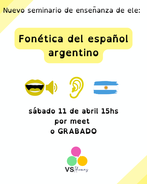 Seminario de Fonética del español argentino