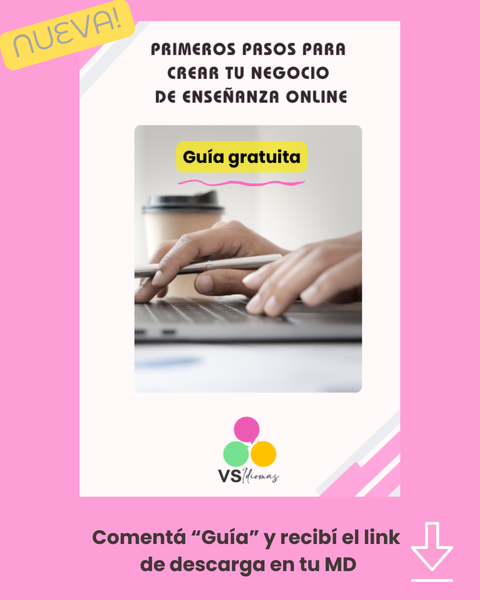 Guía gratuita: Primeros pasos para crear tu negocio  de enseñanza online