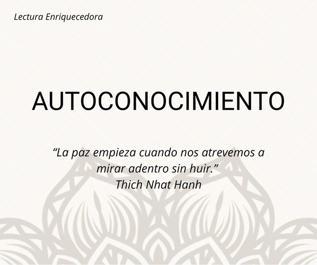 AUTOCONOCIMIENTO: El viaje mas largo es hacia adentro 
