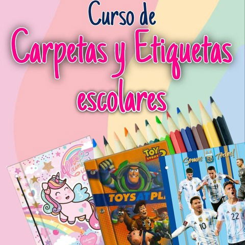 Etiquetas Escolares y Carpetas Artesanales