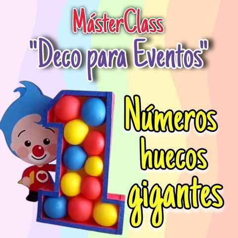 DECO PARA EVENTOS: NUMEROS HUECOS DECORATIVOS