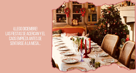 Llego Diciembre, con el las fiestas y el caos empieza antes de sentarse a la mesa