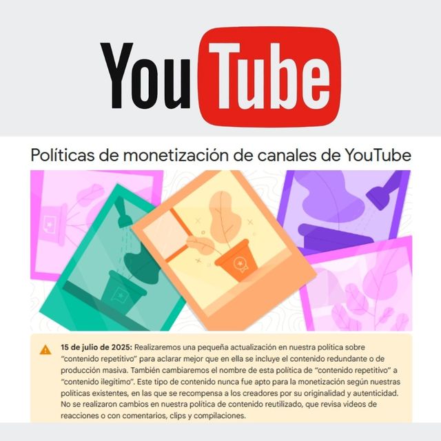  YOUTUBE Y SU NUEVA POLÍTICA CONTRA EL “AI SLOP”