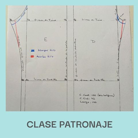 Clase presencial de patronaje