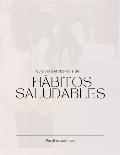 Guia para el abordaje de habitos saludables