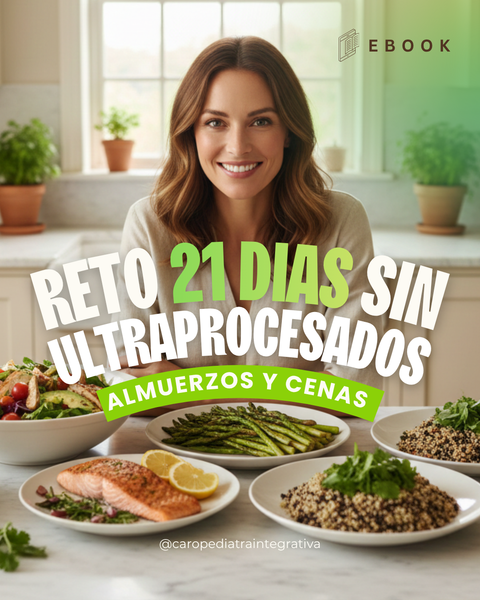  Reto 21 dias sin ultraprocesados. Almuerzos y cenas