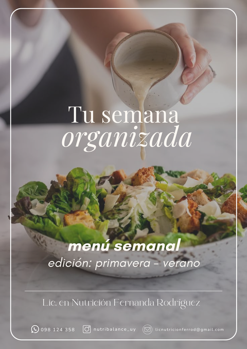 Tu semana organizada - edición primavera verano