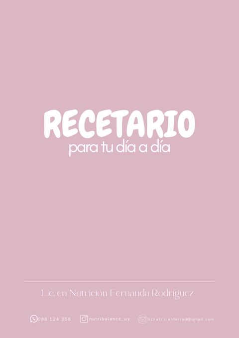 Recetario diario