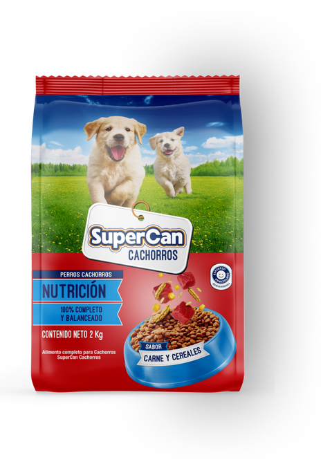 SuperCan de Carne y Cereales para Perros Cachorros