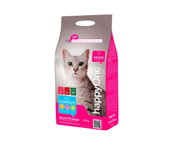 Happy One Gato Adulto Rico em Frango com Atum e Ervilhas