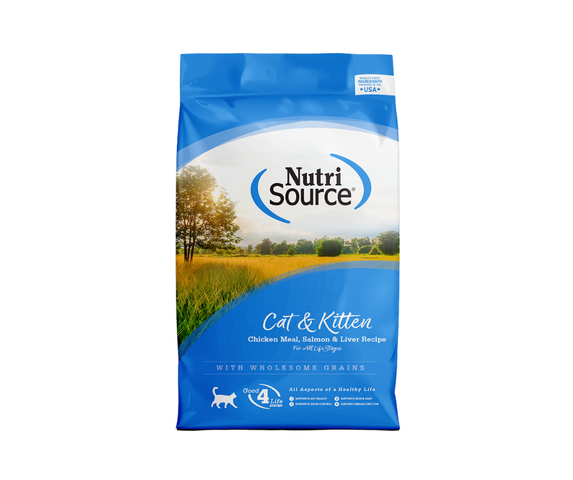 Nutri Source Cat & Kitten Chicken Meal, Salmon & Liver Recipe