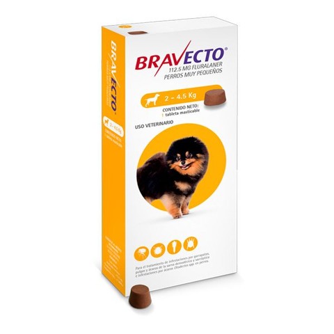 Bravecto para perros de 2-4.5kg