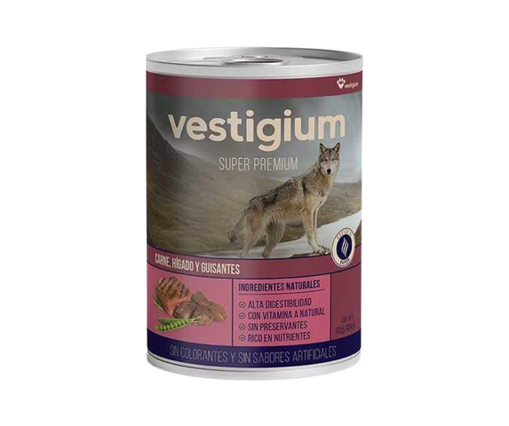 Vestigium Húmedo Carne, Hígado y Guisantes