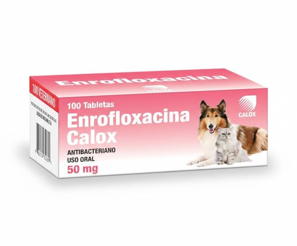 Enrofloxacina Calox 50mg (Blister de 10 pastillas)