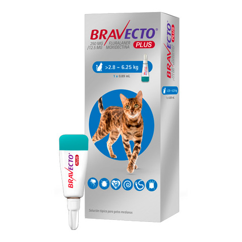 Bravecto Plus para gatos de 2.8 a 6.25kg