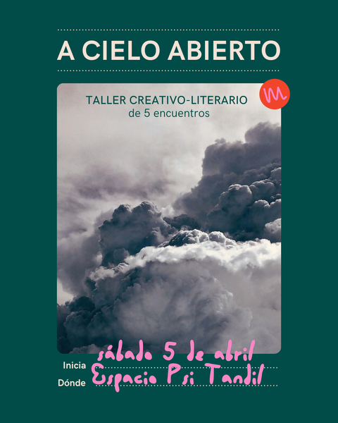 (AGOTADO) Taller de escritura creativa 