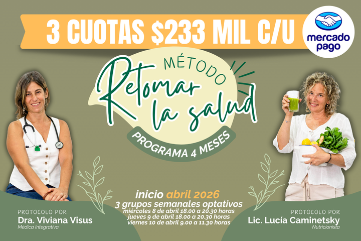 Programa 4 meses Retomar La Salud - pago mensual 3 cuotas s/interes