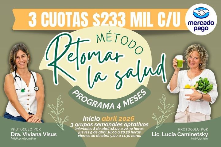 Programa 4 meses Retomar La Salud - pago mensual 3 cuotas s/interes