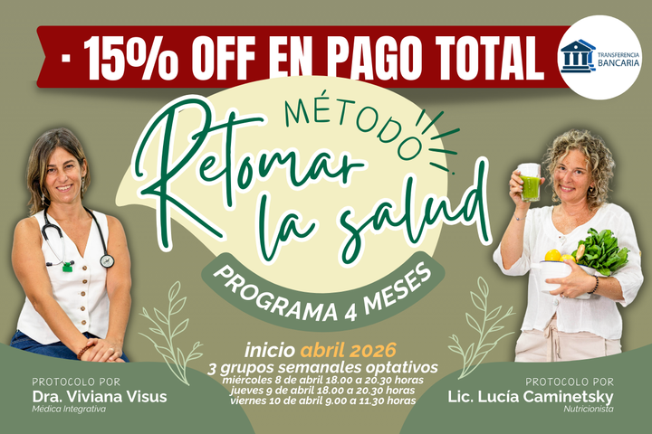 Programa 4 meses Retomar La Salud - pago total $595 mil