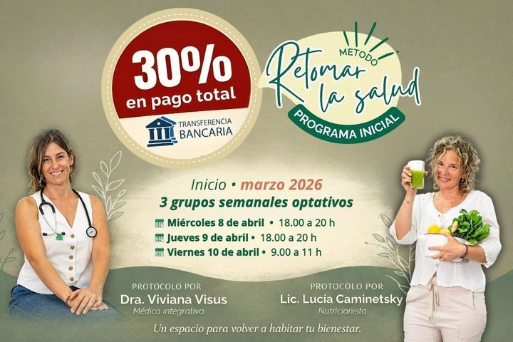 Programa Inicial Retomar La Salud - pago total 30% off 