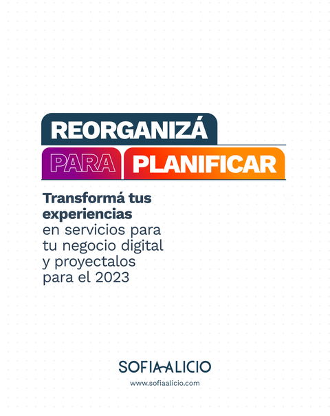 Taller Reorganiza para planificar | 2da edición