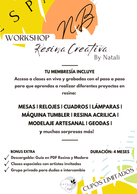 Workshop Resina Creativa | ¡A CREAR!