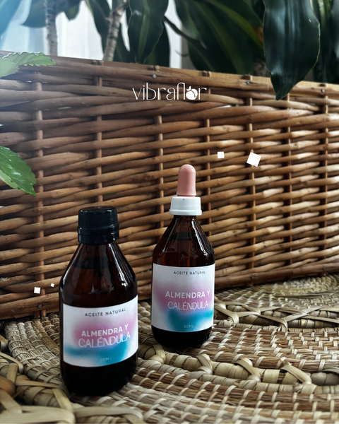 Aceite natural de almendra y caléndula