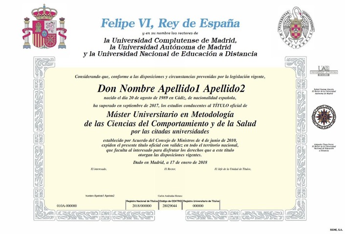 Título universitario a la carta. 