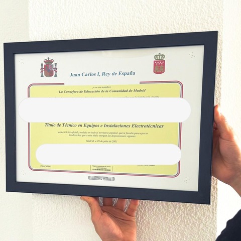Diseño de diplomas de Formación Profesional personalizados | Servicio profesional