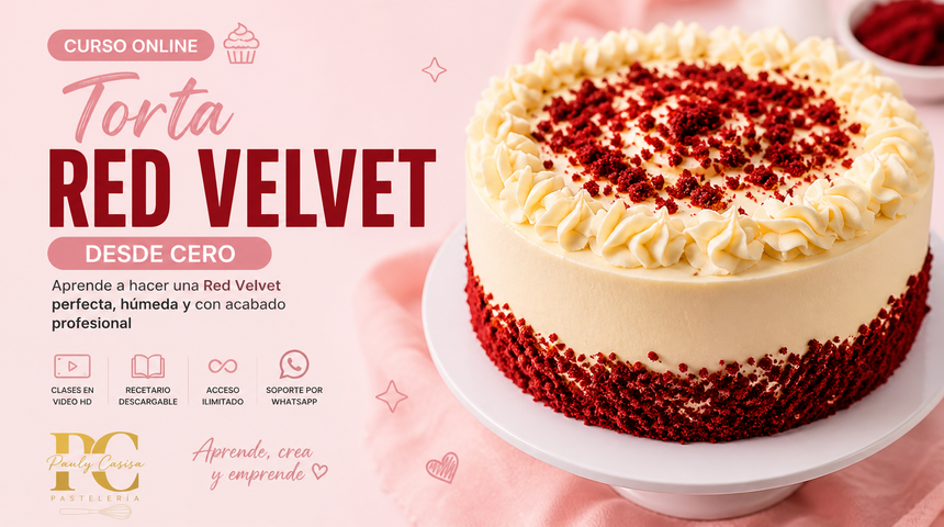Torta Red Velvet: húmeda, esponjosa y con color intenso