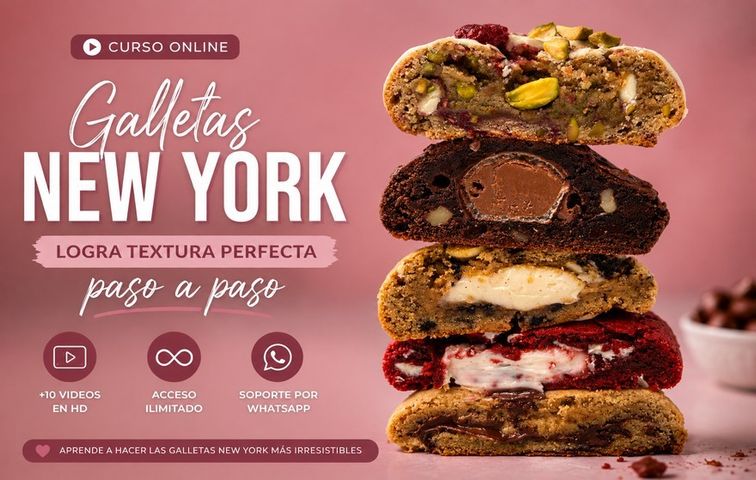 Galletas New York: Logra textura perfecta paso a paso
